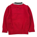 Cesare Paciotti Maglia tinta unita con Scollo A V Rosso per Neonato MGP6301B ROSSO CESARE PACIOTTI 