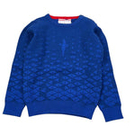 Cesare Paciotti Maglia tinta unita Girocollo Blu per Bambino MGP6350BJ BLU CESARE PACIOTTI 