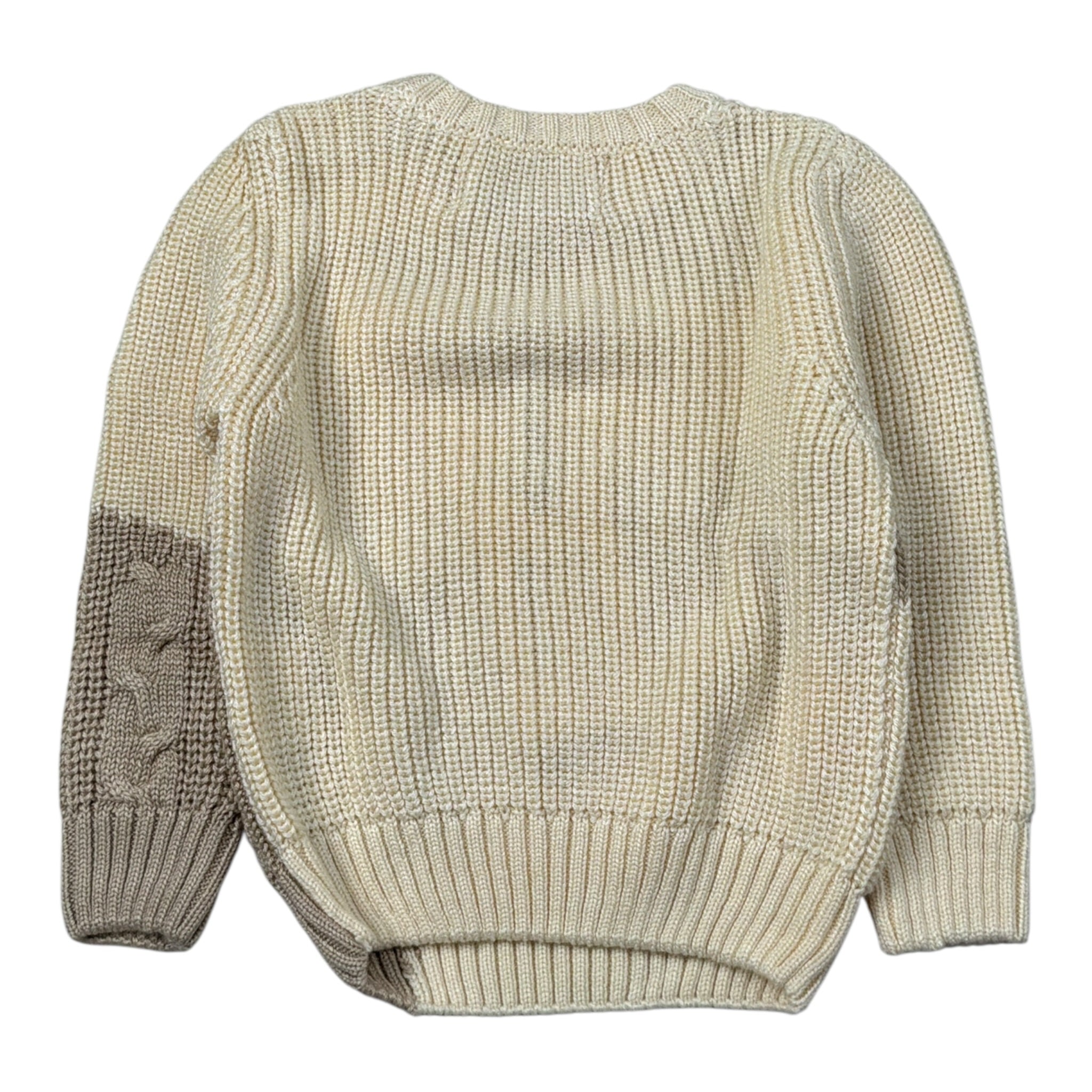 Cesare Paciotti Maglia Girocollo Bicolore Beige per Neonato MGP6358BXN BEIGE CESARE PACIOTTI 