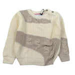 Cesare Paciotti Maglia Girocollo Bicolore Beige per Bambino MGP6358BXXXJ BEIGE CESARE PACIOTTI 
