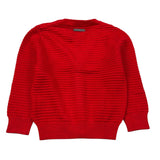 Cesare Paciotti Cardigan tinta unita con Stampa Rosso per Bambino MGP6360BX ROSSO CESARE PACIOTTI 