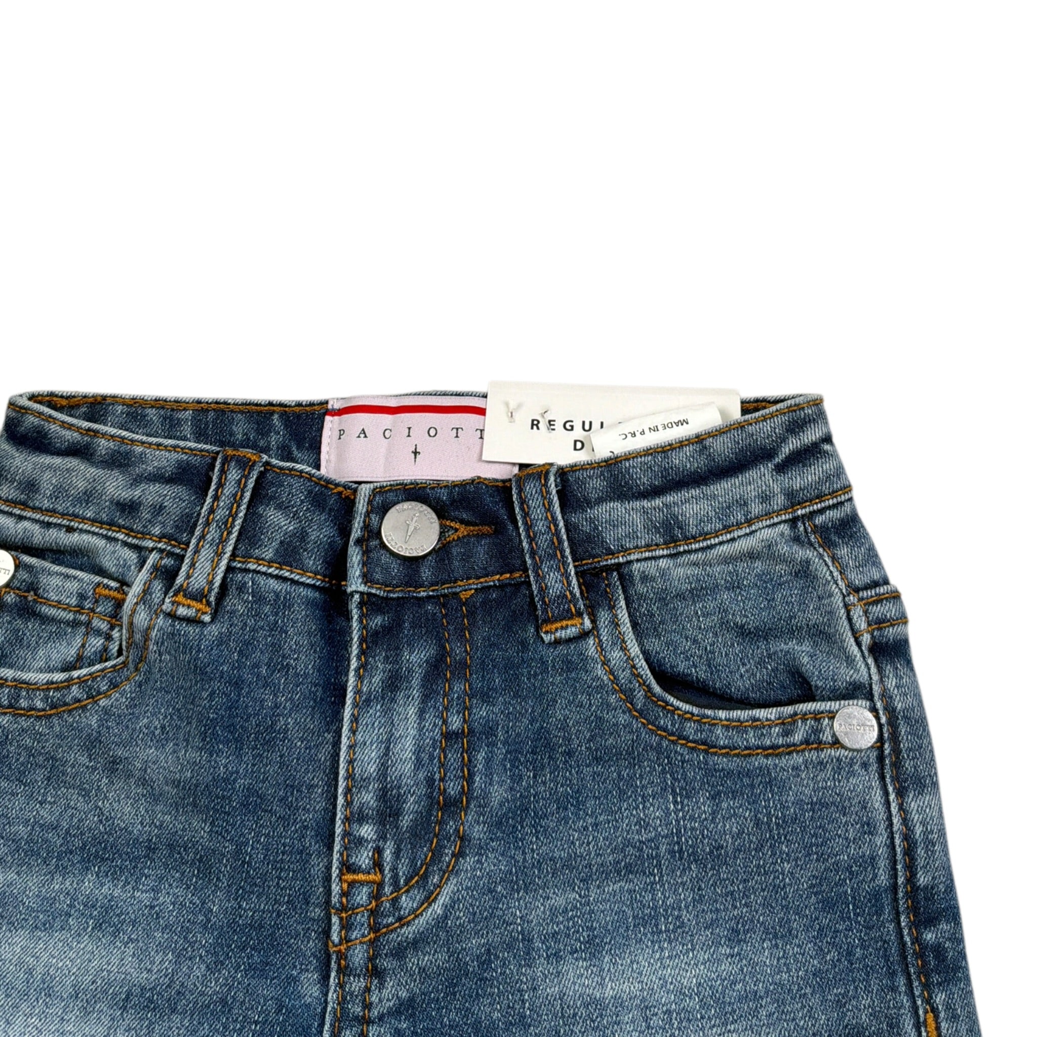Cesare Paciotti Jeans tinta unita con Girovita Regolabile Blu per Neonato PTP5366B BLU CESARE PACIOTTI 