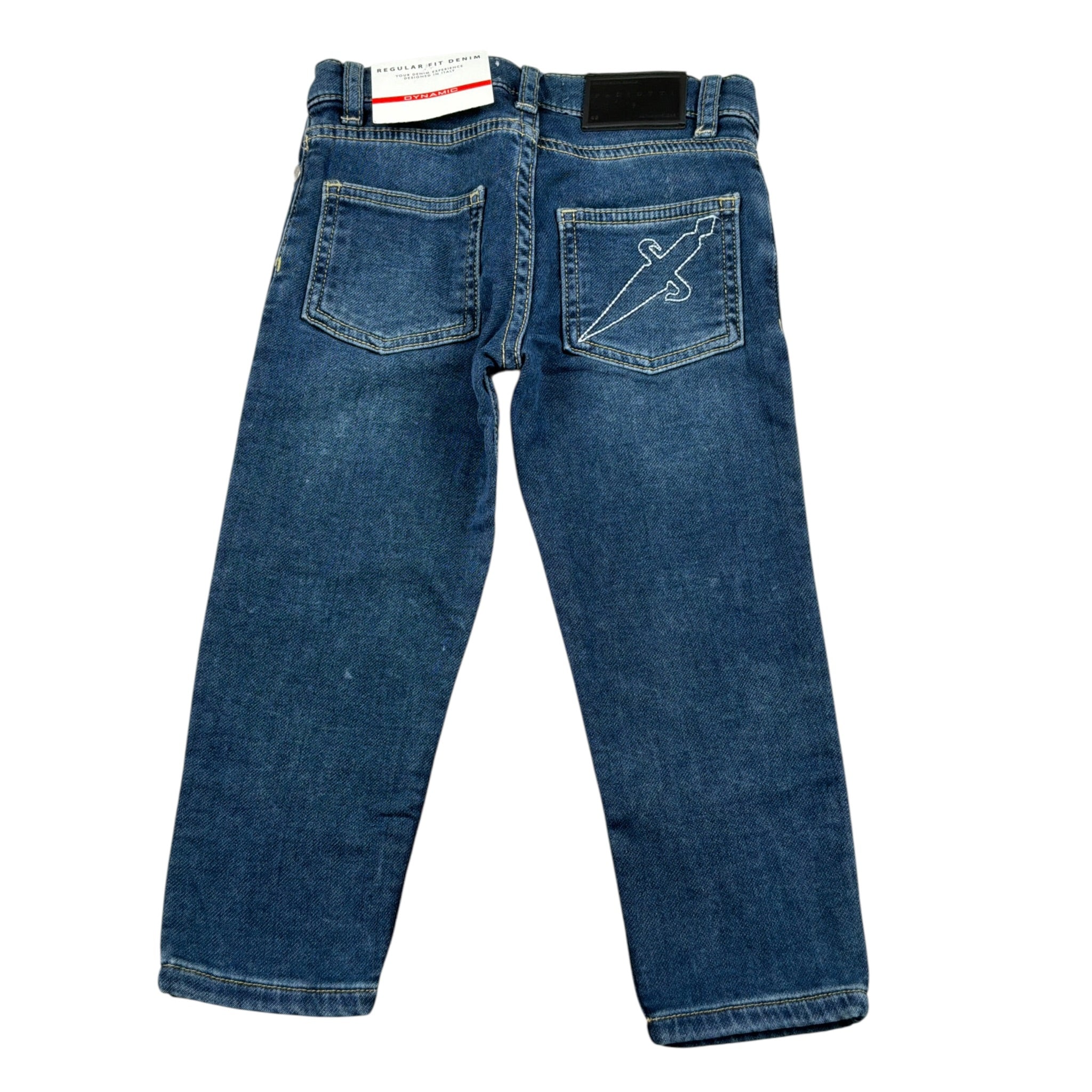 Cesare Paciotti Jeans tinta unita con Girovita Regolabile Blu per Neonato PTP6301BXX BLU CESARE PACIOTTI 
