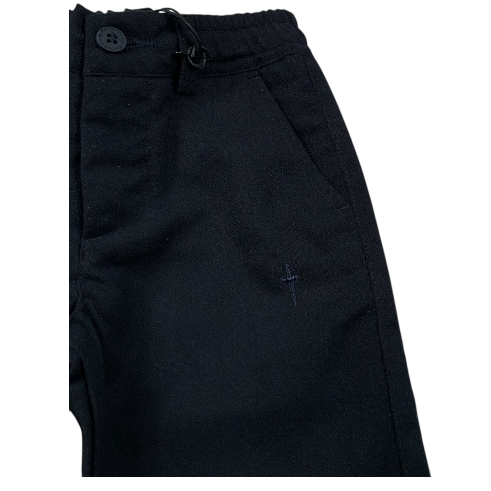 Cesare Paciotti Pantalone tinta unita con Elastico In Vita Blu per Neonato PTP6356B BLU CESARE PACIOTTI 