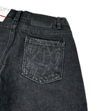 Cesare Paciotti Jeans tinta unita con Girovita Regolabile Nero per Bambino PTP6362BX NERO CESARE PACIOTTI 