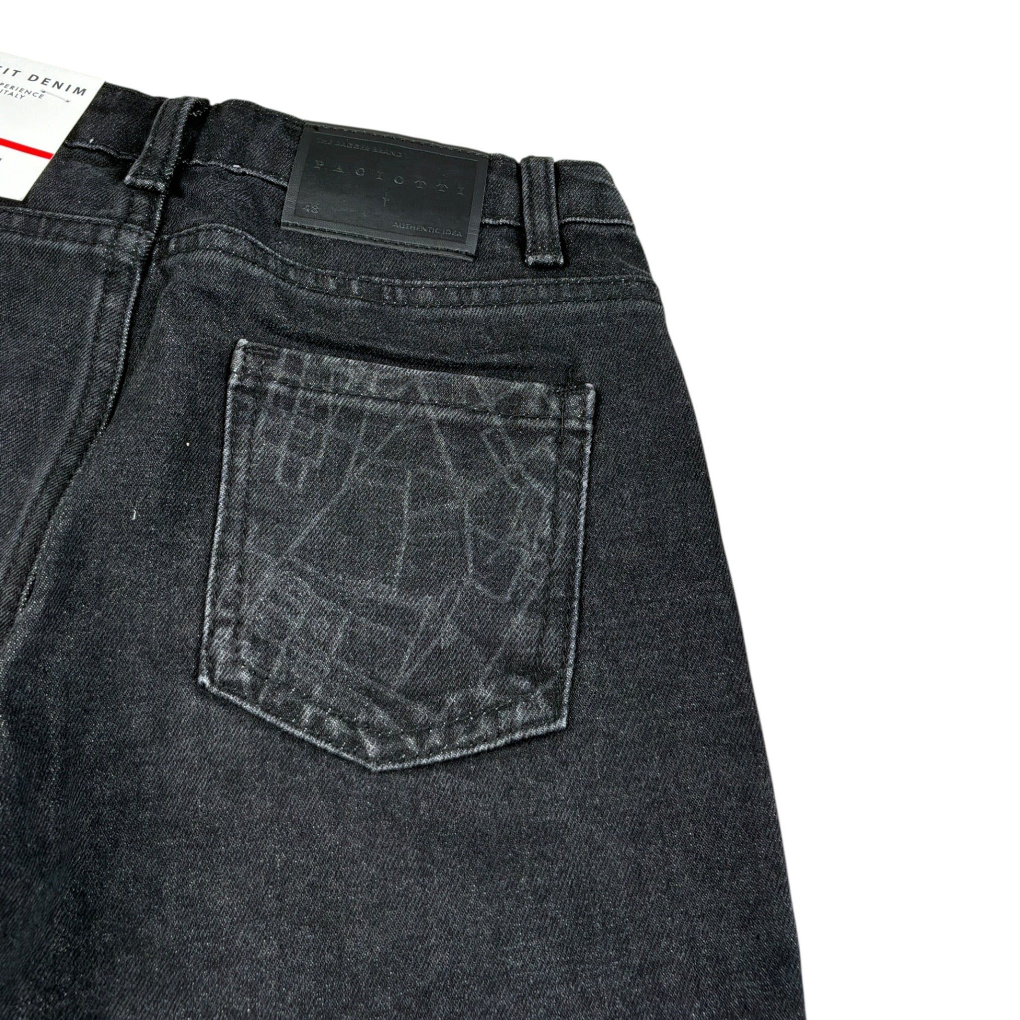 Cesare Paciotti Jeans tinta unita con Girovita Regolabile Nero per Bambino PTP6362BX NERO CESARE PACIOTTI 