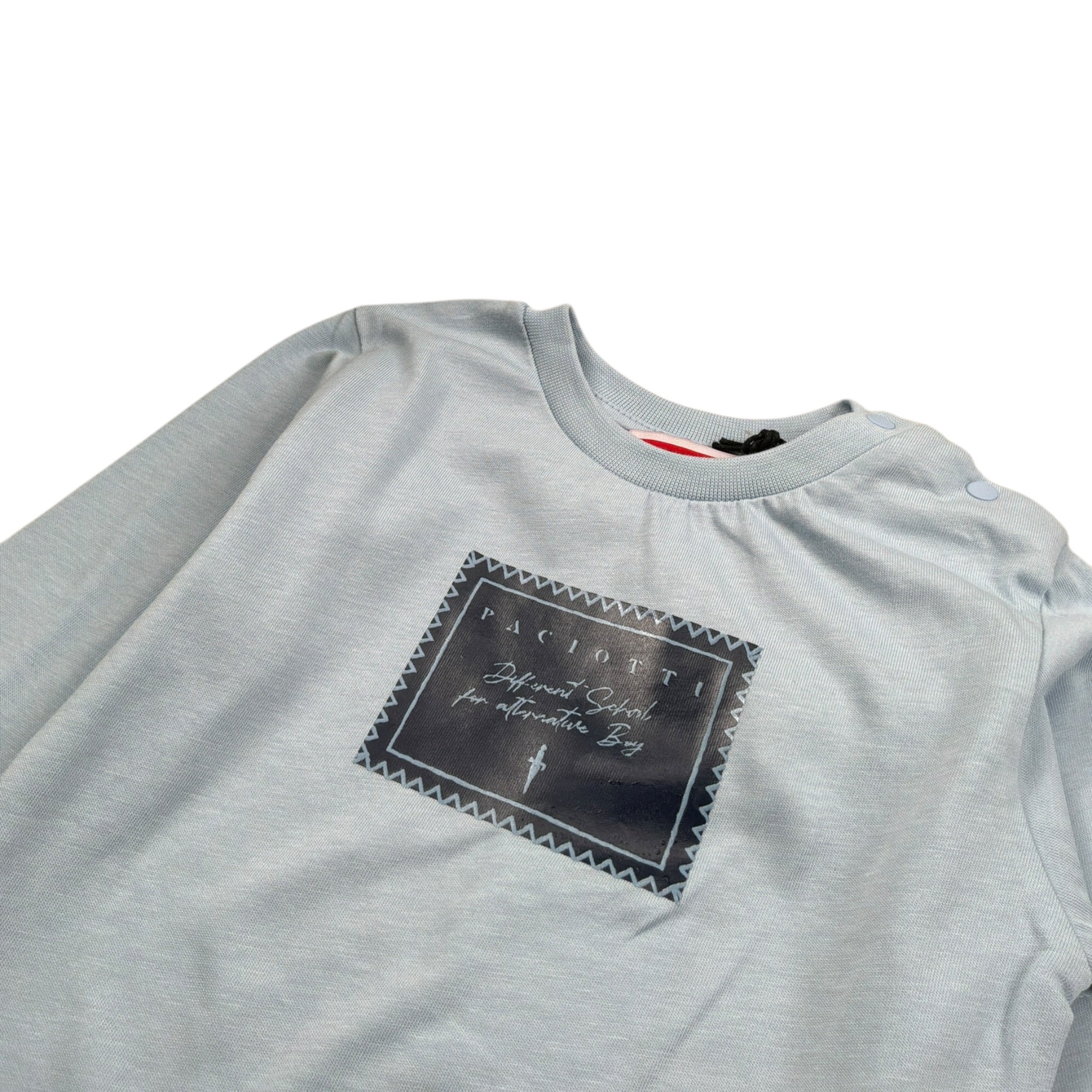 Cesare Paciotti Shirt tinta unita con Stampa Azzurro per Neonato TSP5371B AZZURRO CESARE PACIOTTI 