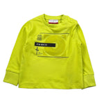 Cesare Paciotti Shirt tinta unita con Stampa Verde Acido per Neonato TSP6316B VERDE ACIDO CESARE PACIOTTI 