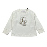 Cesare Paciotti Shirt Girocollo tinta unita con Stampa Bianco per Neonato TSP6318BN BIANCO CESARE PACIOTTI 