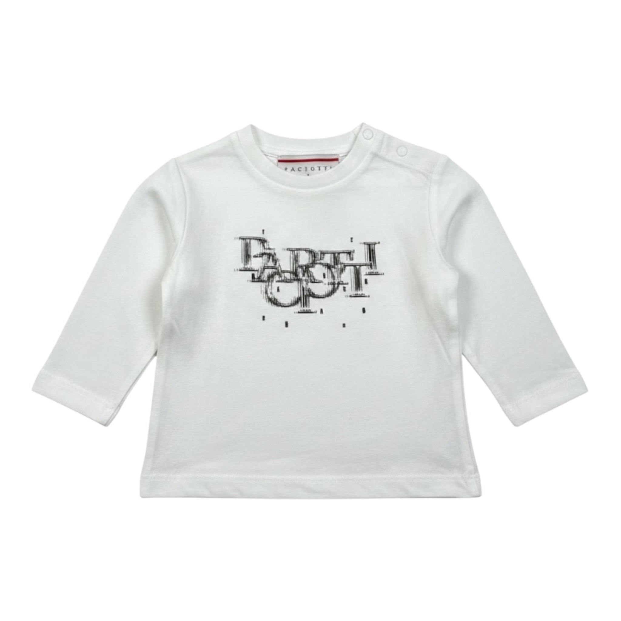 Cesare Paciotti Shirt Girocollo tinta unita con Stampe Bianco per Bambino TSP6350JX BIANCO CESARE PACIOTTI 