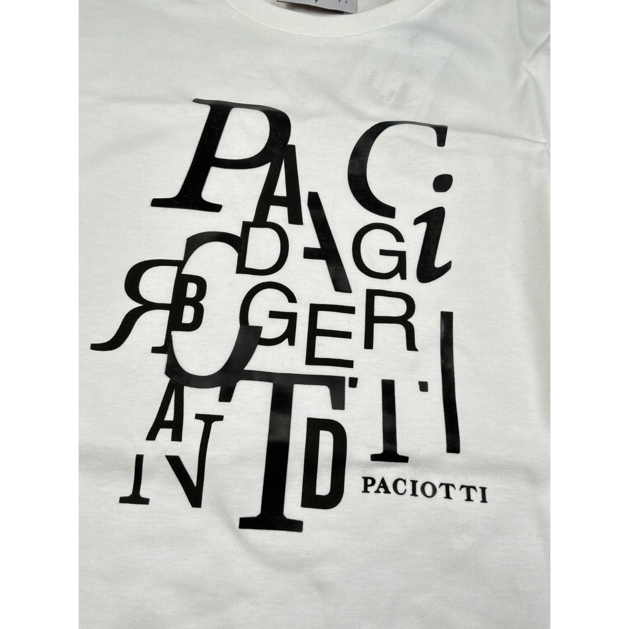 Cesare Paciotti Shirt Girocollo tinta unita con Logo Bianco per Bambino TSP6357J BIANCO CESARE PACIOTTI 