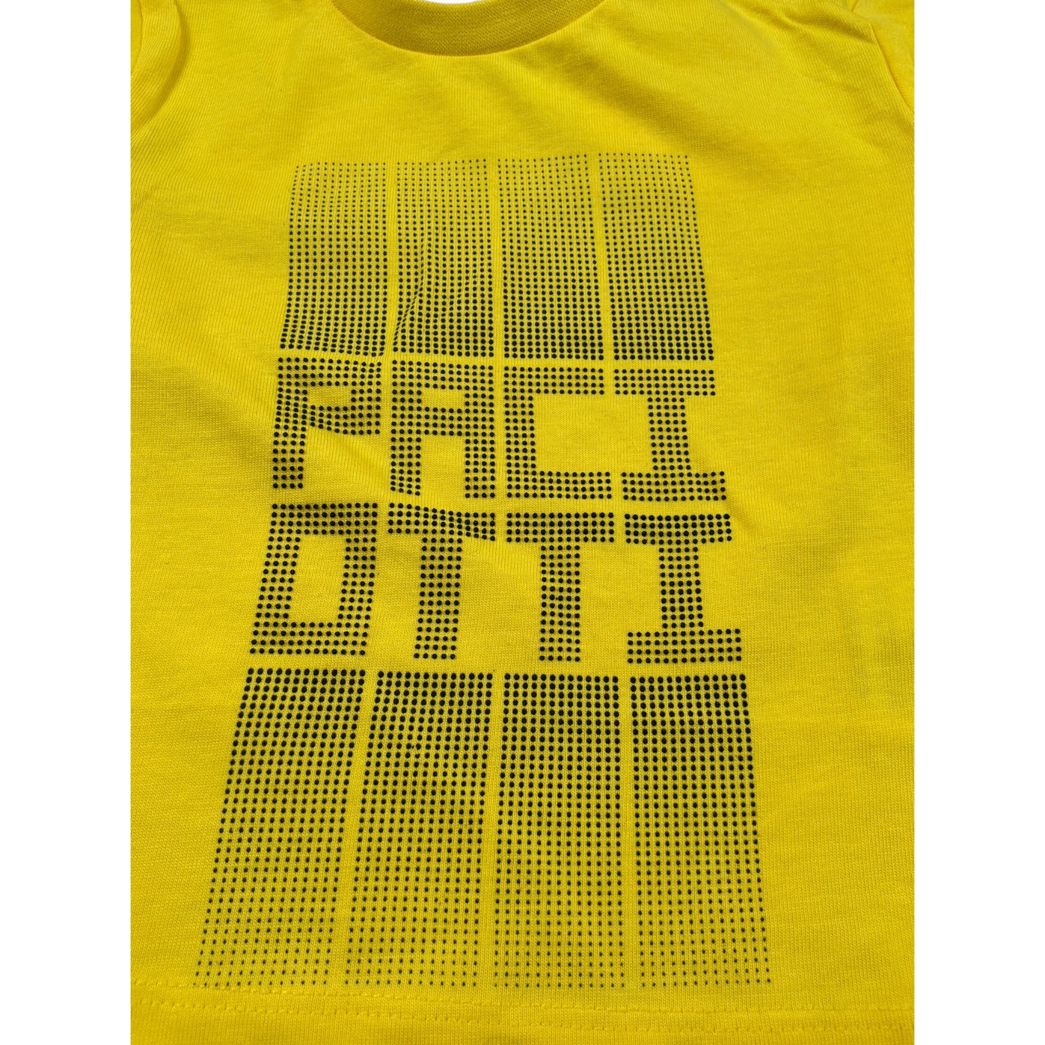 Cesare Paciotti Shirt Girocollo tinta unita con Stampa Giallo per Neonato TSP6366B GIALLO CESARE PACIOTTI 