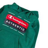 Champion Completo 2Pz Felpa con Cappuccio-Pantalone Verde per Neonato 306532 VERDE CHAMPION 