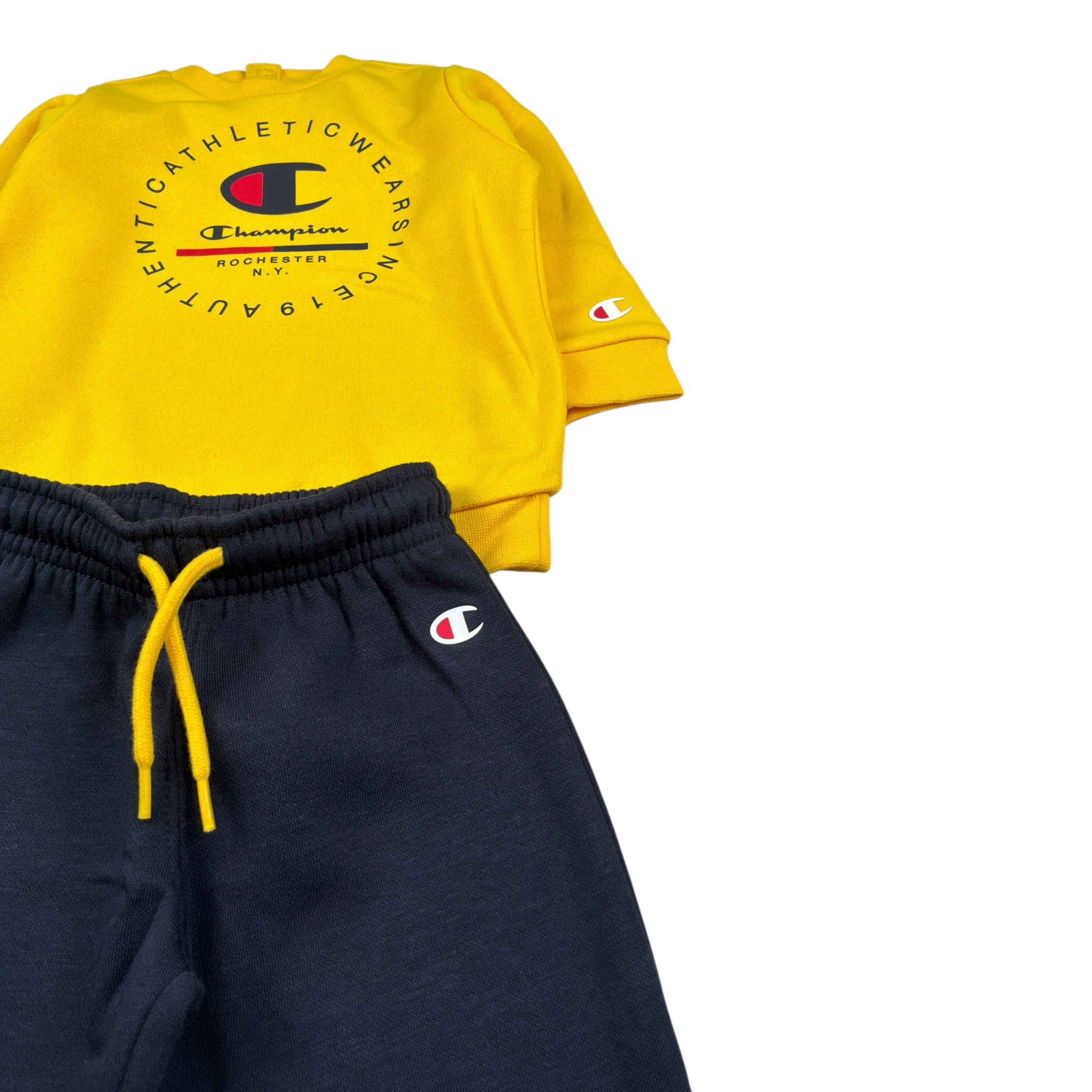 Champion Completo 2Pz Felpa-Pantalone Giallo per Neonato 306847 GIALLO CHAMPION 