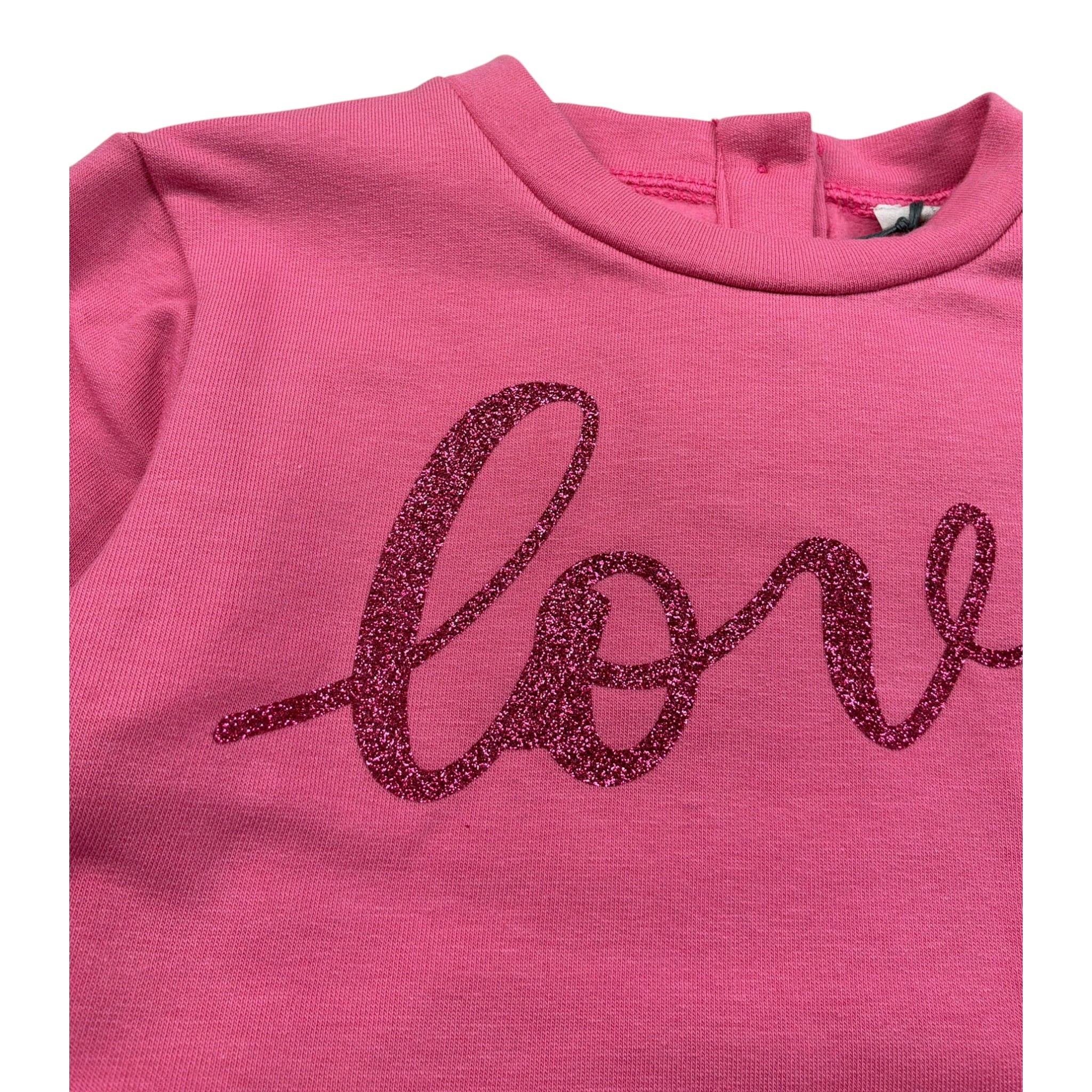 Ciccino Abito Manica Lunga tinta unita Rosa per Neonata CCG0360 ROSA CICCINO 