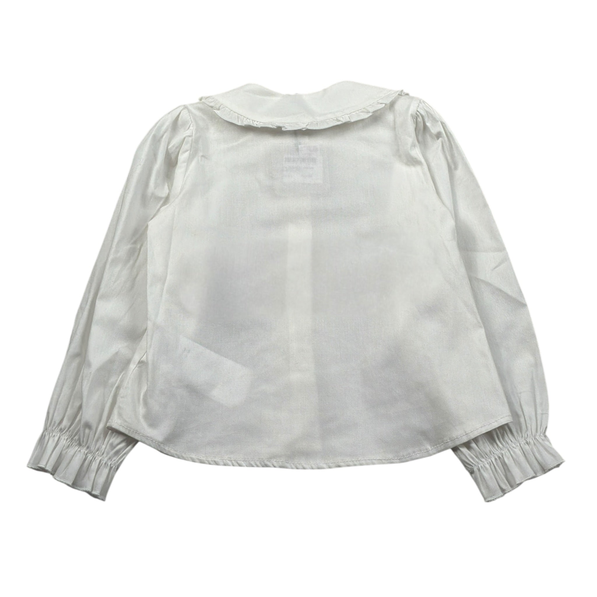 Ciccino Camicia Manica Lunga tinta unita Panna per Bambina CCG0452 PANNA CICCINO 