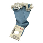 Cnd Calzini tinta unita con Ricami Azzurro per Neonata 2484 AZZURRO CND 