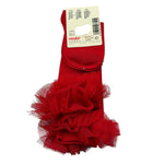Cnd Calzini tinta unita con Tulle Rosso per Bambina 2494 ROSSO CND 