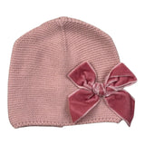 Cnd Cappello tinta unita con Fiocco Rosa per Neonata 50036011X ROSA CND 