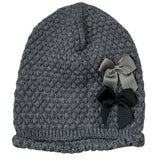 Cnd Cappello tinta unita con Fiocchi Grigio per Bambina 711178 GRIGIO CND 
