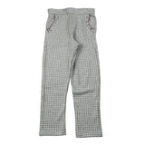 Coccode Pantalone Bicolore con Fantasia A Quadri Bianco/Grigio per Bambina C62250J BIANCO/GRIGIO COCCODE 