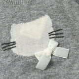 Coccode Maglia tinta unita con Stampa Grigio per Bambina C62669 GRIGIO COCCODE 
