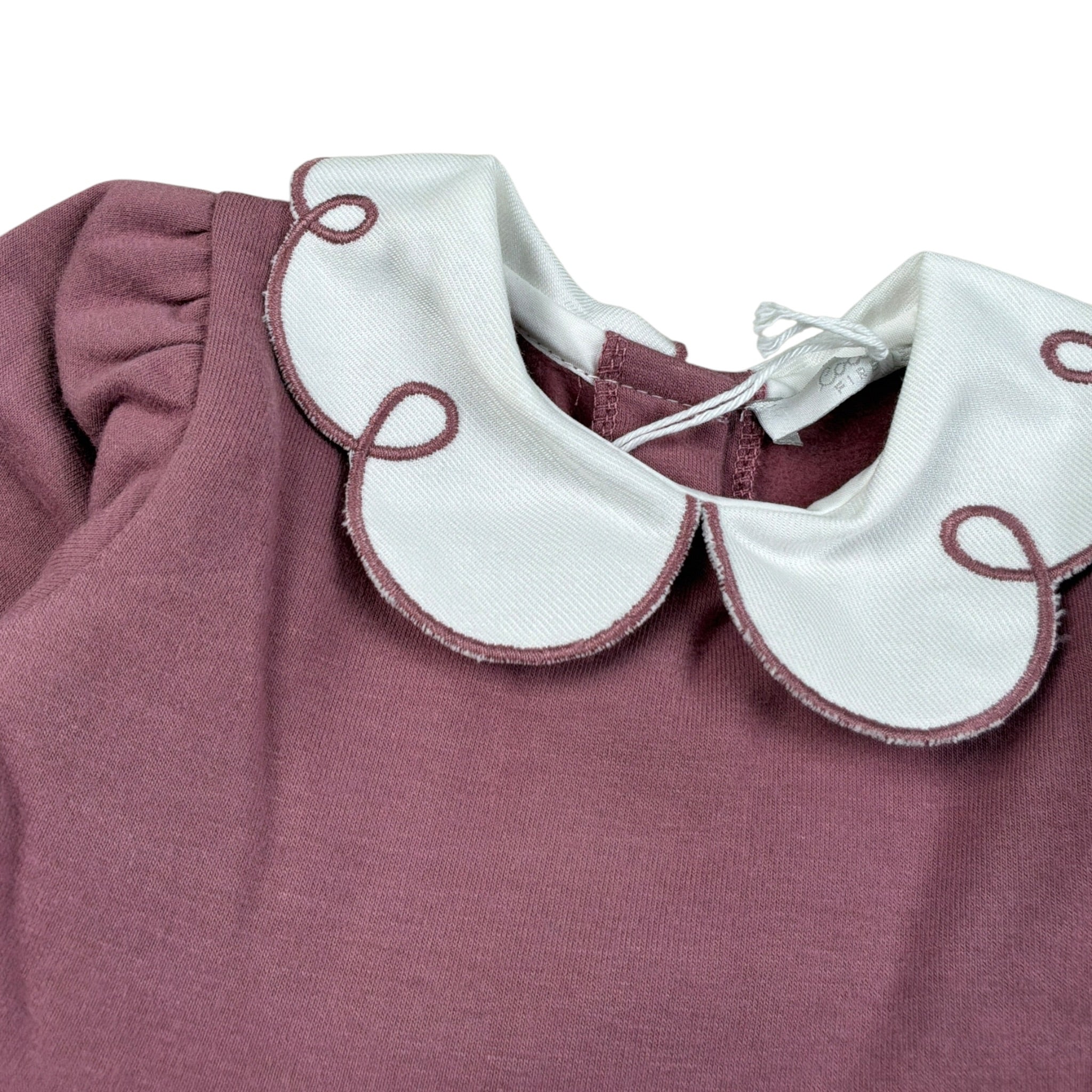 Coccode' Abito Manica Lunga tinta unita Rosa per Neonata C62212 ROSA COCCODE' 
