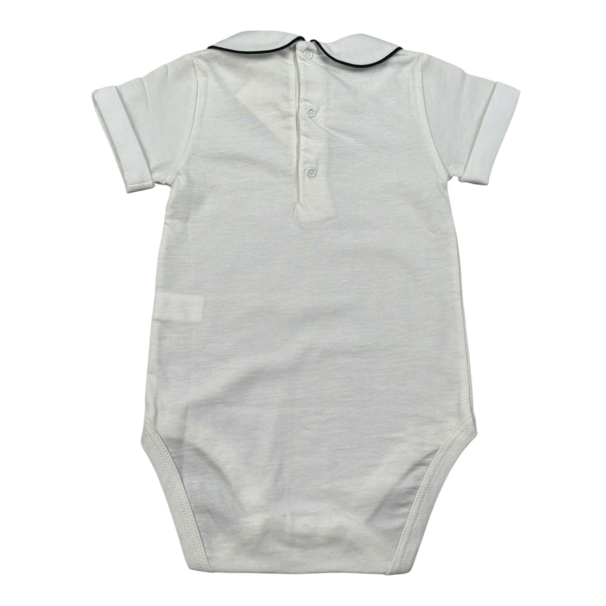 Colibri Body Mezza Manica tinta unita Bianco/Blu per Neonato 340 BIANCO/BLU COLIBRI 