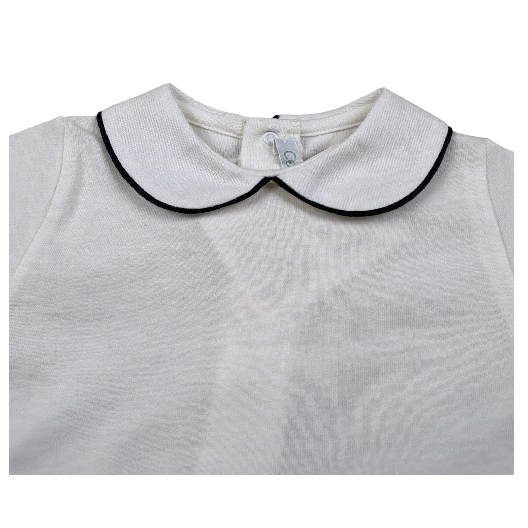 Colibri Body Mezza Manica tinta unita Bianco/Blu per Neonato 340 BIANCO/BLU COLIBRI 