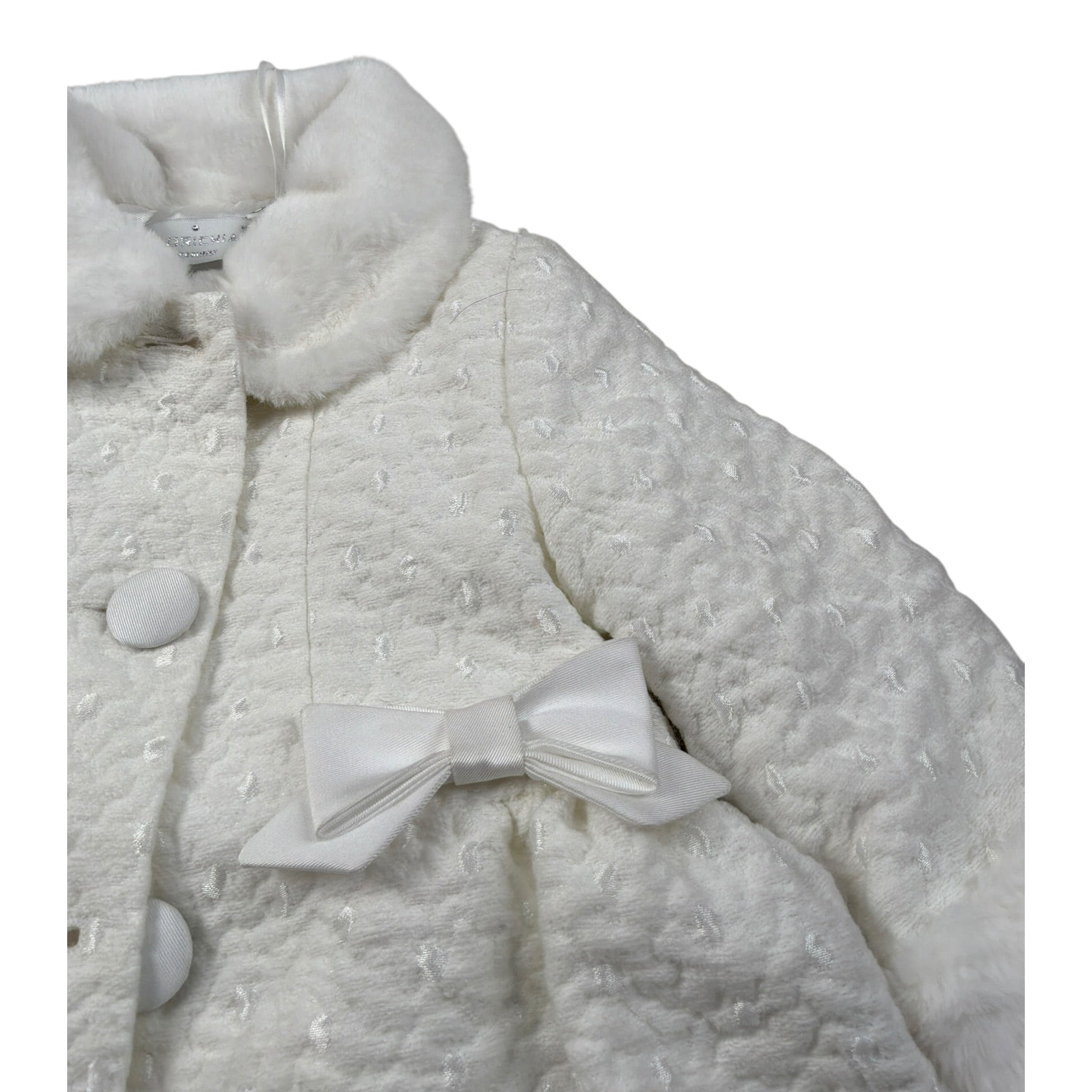 Colori Chiari Cappotto tinta unita Panna per Neonata FN117333 PANNA COLORI CHIARI 
