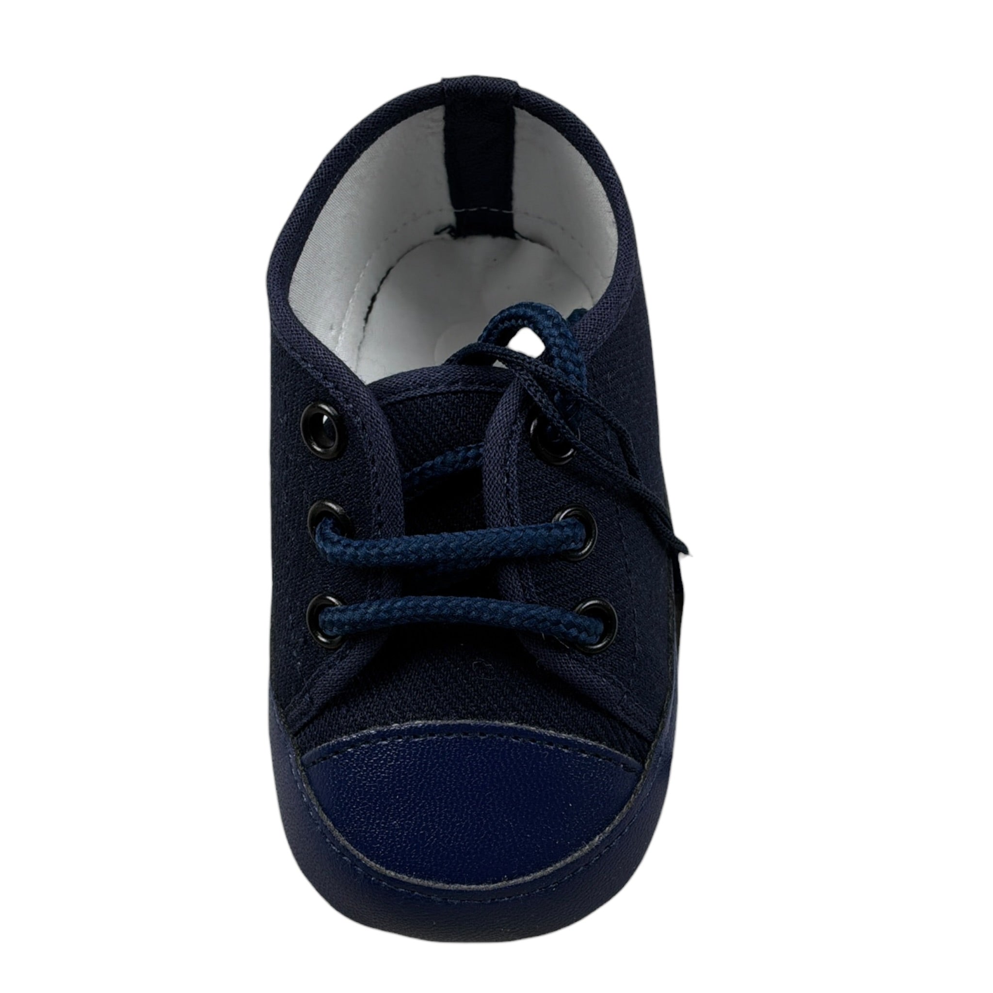 Colori Chiari Scarpine tinta unita con Lacci Blu per Neonato MN957226 BLU COLORI CHIARI 