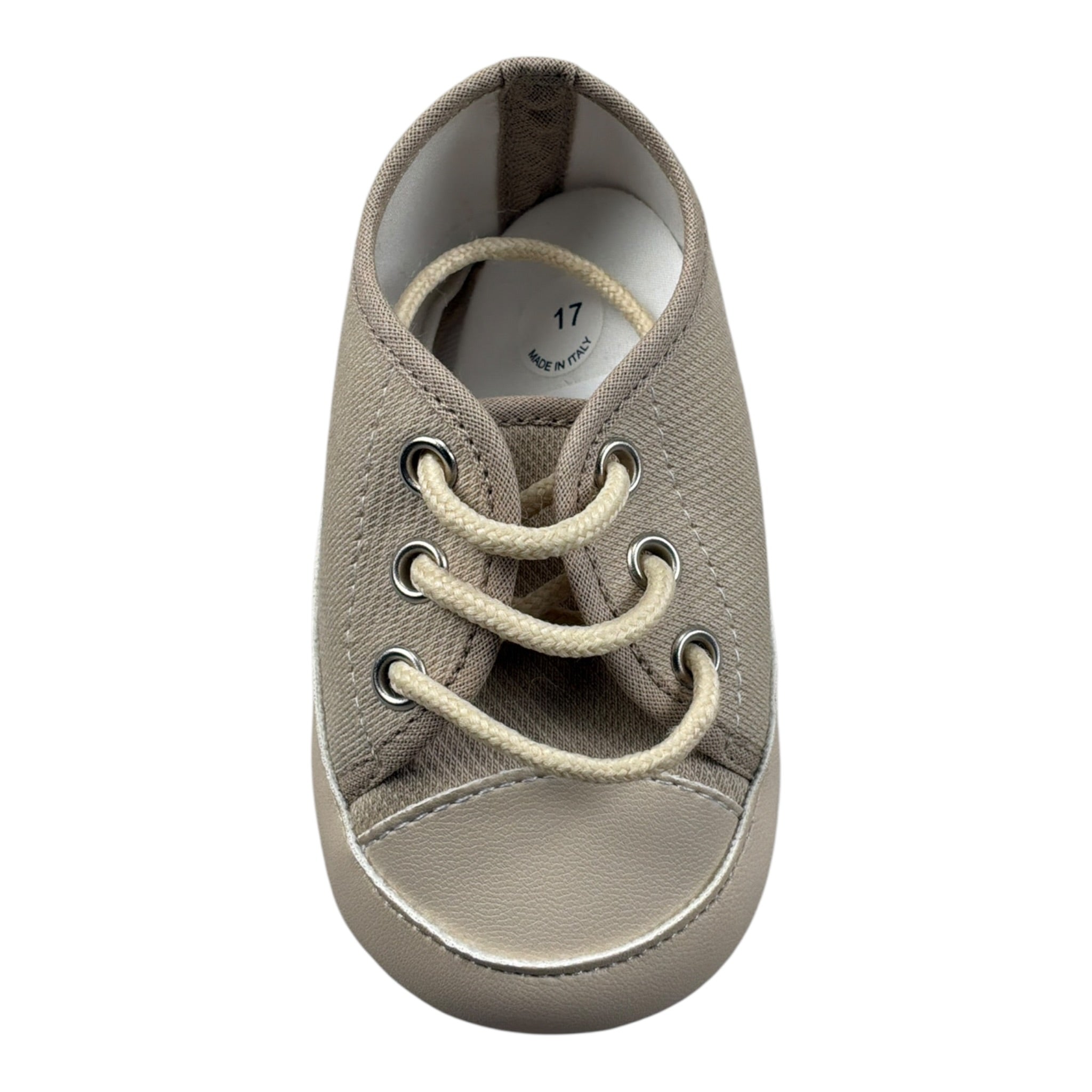 Colori Chiari Scarpine tinta unita con Lacci Beige per Neonato MN957881XX BEIGE COLORI CHIARI 