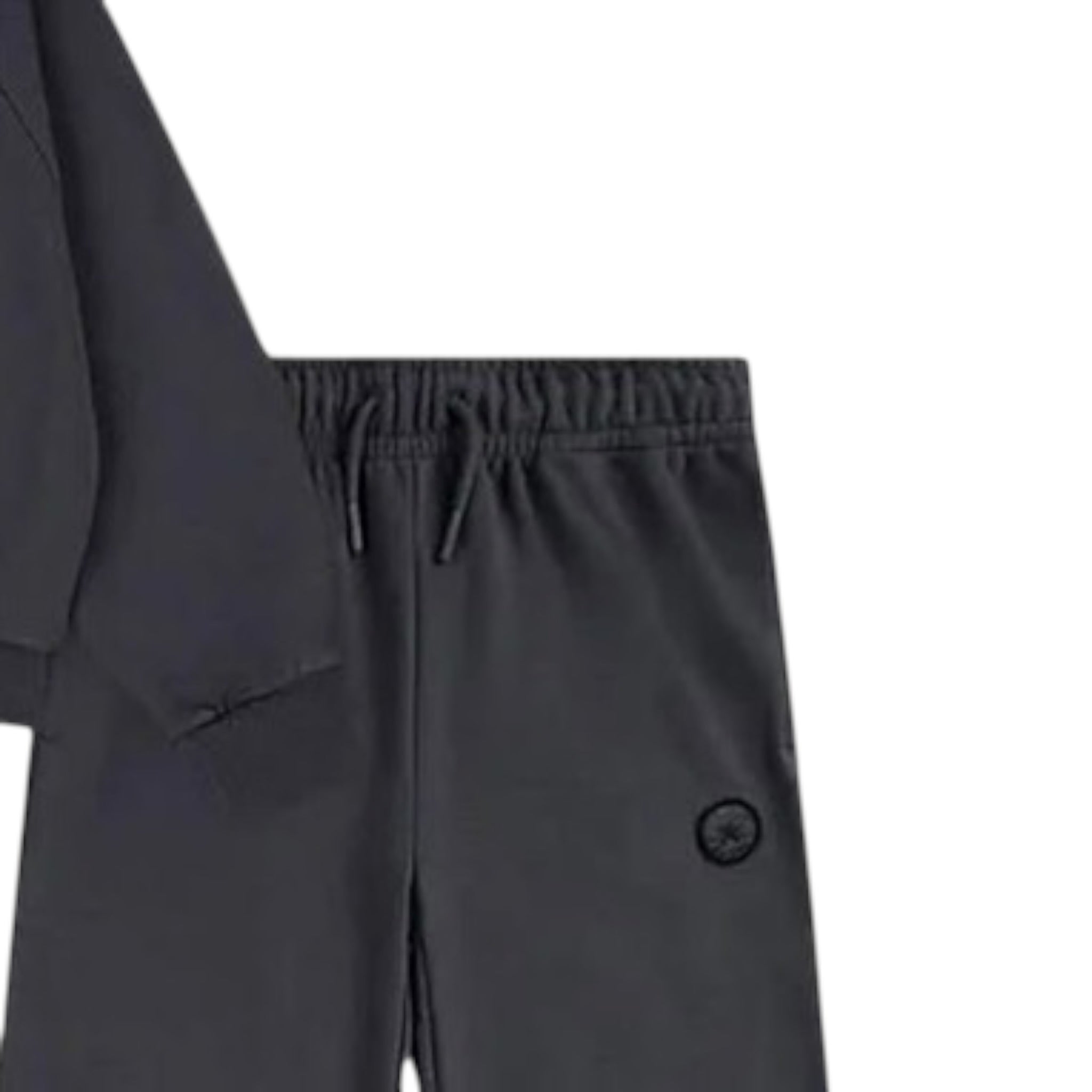 Converse Completo 2Pz Felpa-Pantalone tinta unita Grigio per Bambina 4CH415 GRIGIO CONVERSE 