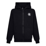 Converse Felpa tinta unita con Zip E Cappuccio Nero per Bambino 9CG706 NERO CONVERSE 