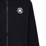 Converse Felpa tinta unita con Zip E Cappuccio Nero per Bambino 9CG706 NERO CONVERSE 