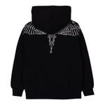 County Felpa con Cappuccio tinta unita con Stampa Nero per Bambino F5CMJBHS072 NERO COUNTY 