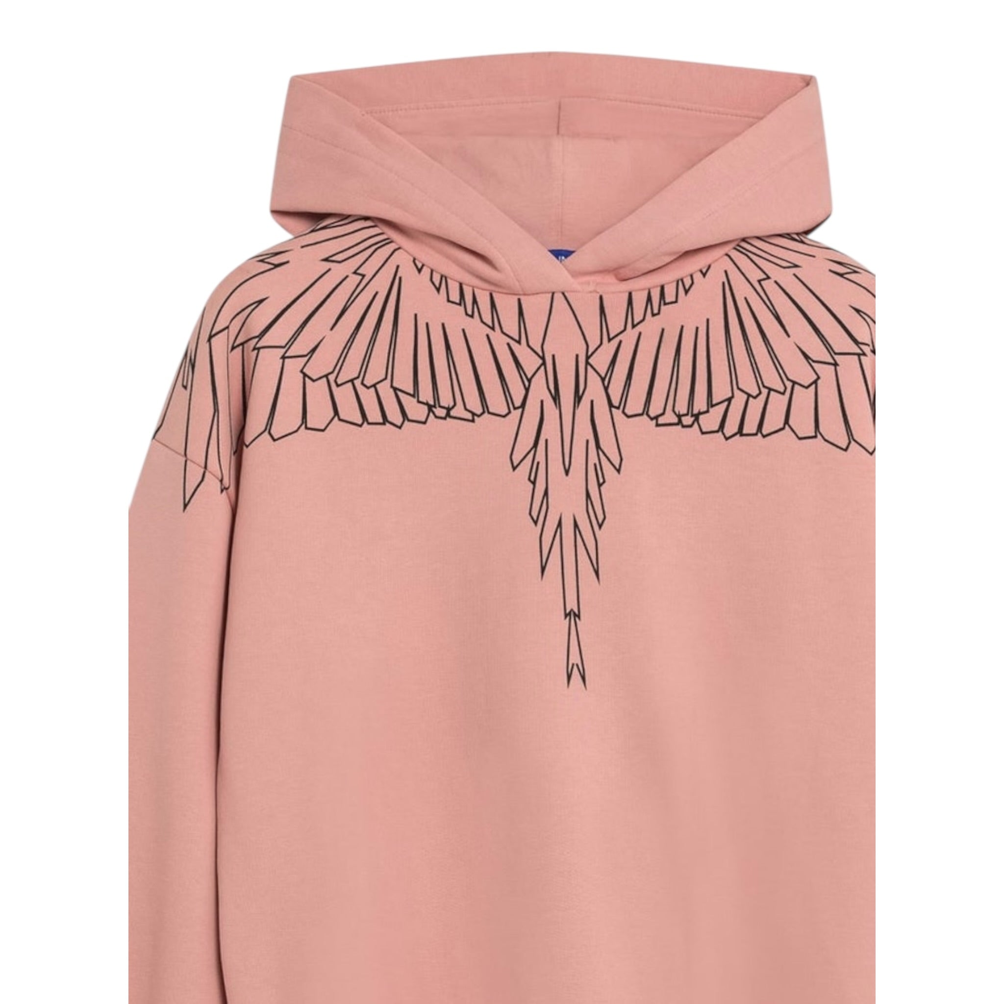 County Felpa tinta unita con Stampa E Cappuccio Rosa per Bambina F5CMJGHS100 ROSA COUNTY 
