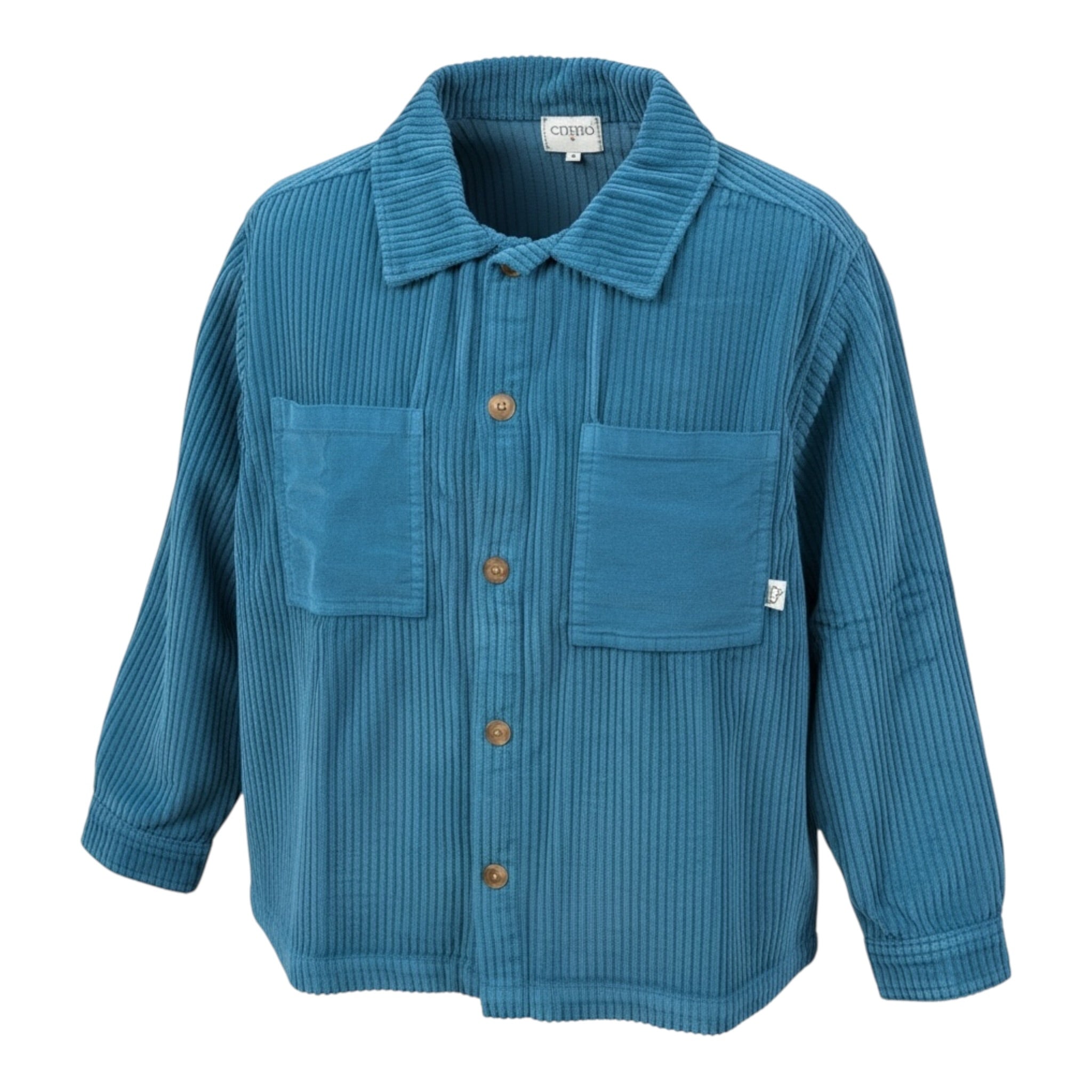 Cozmo Camicia tinta unita A Costine Petrolio per Bambino DAKARK247W5 PETROLIO COZMO 