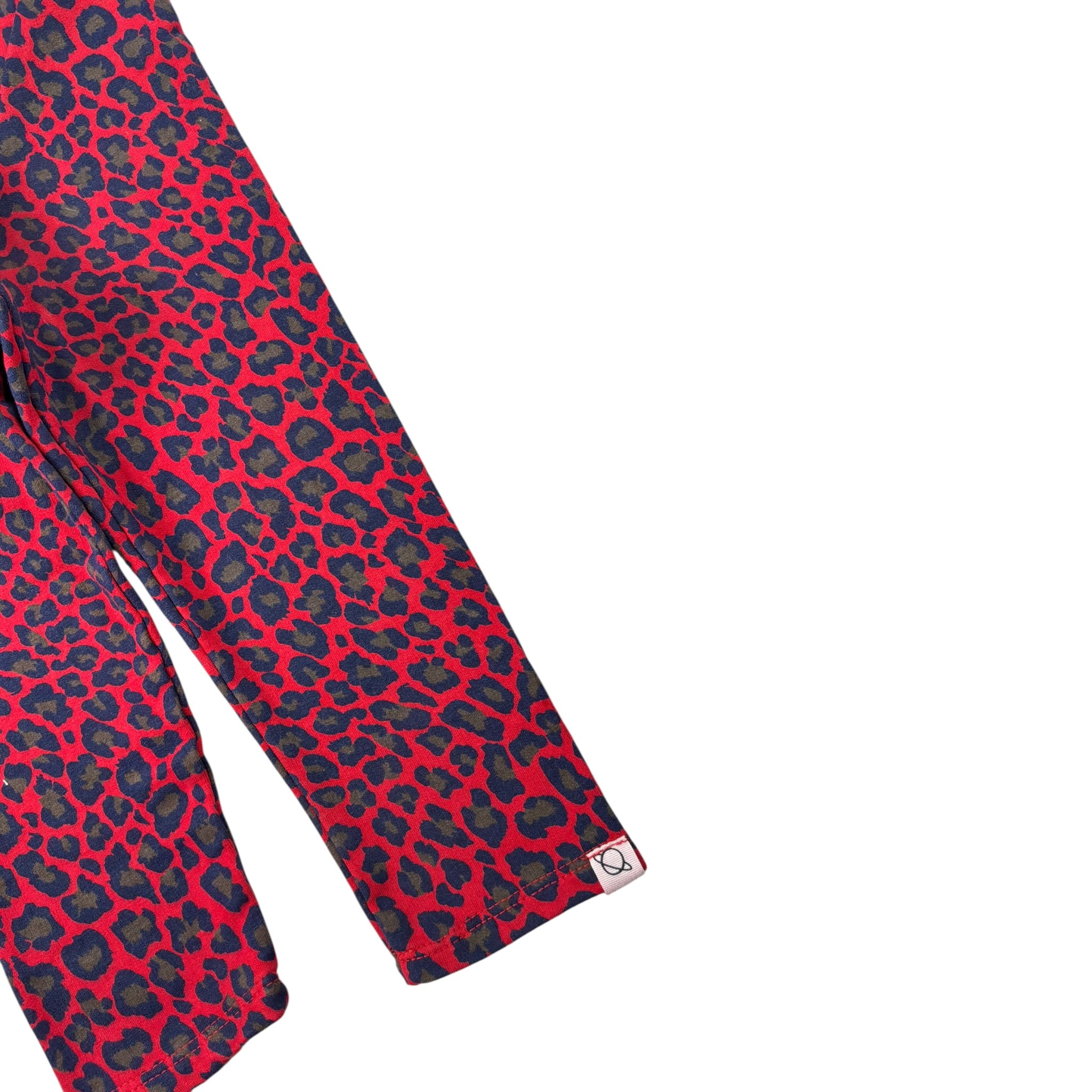 Cozmo Leggins tinta unita con Fantasia Maculata Rosso per Bambina LEGGING320W5J ROSSO COZMO 