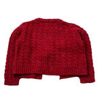 Cozmo Cardigan tinta unita con Fiocchi Rosso per Neonata MARTINIQUE228W5 ROSSO COZMO 