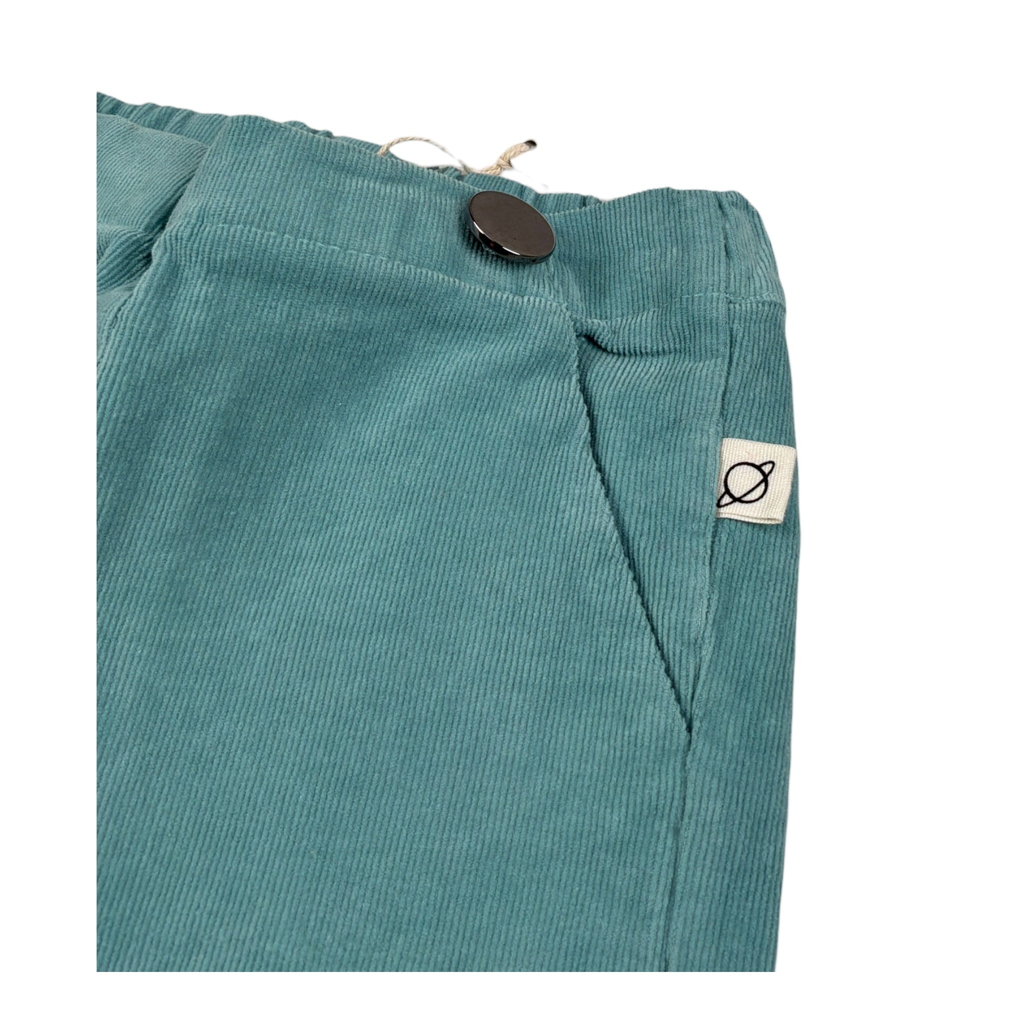 Cozmo Pantalone tinta unita Modello Zampa Verde Acqua per Bambina NIZAK250W5 VERDE ACQUA COZMO 