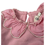 Cozmo Bordy tinta unita con Colletto Rosa per Neonata PALMA244W5 ROSA COZMO 