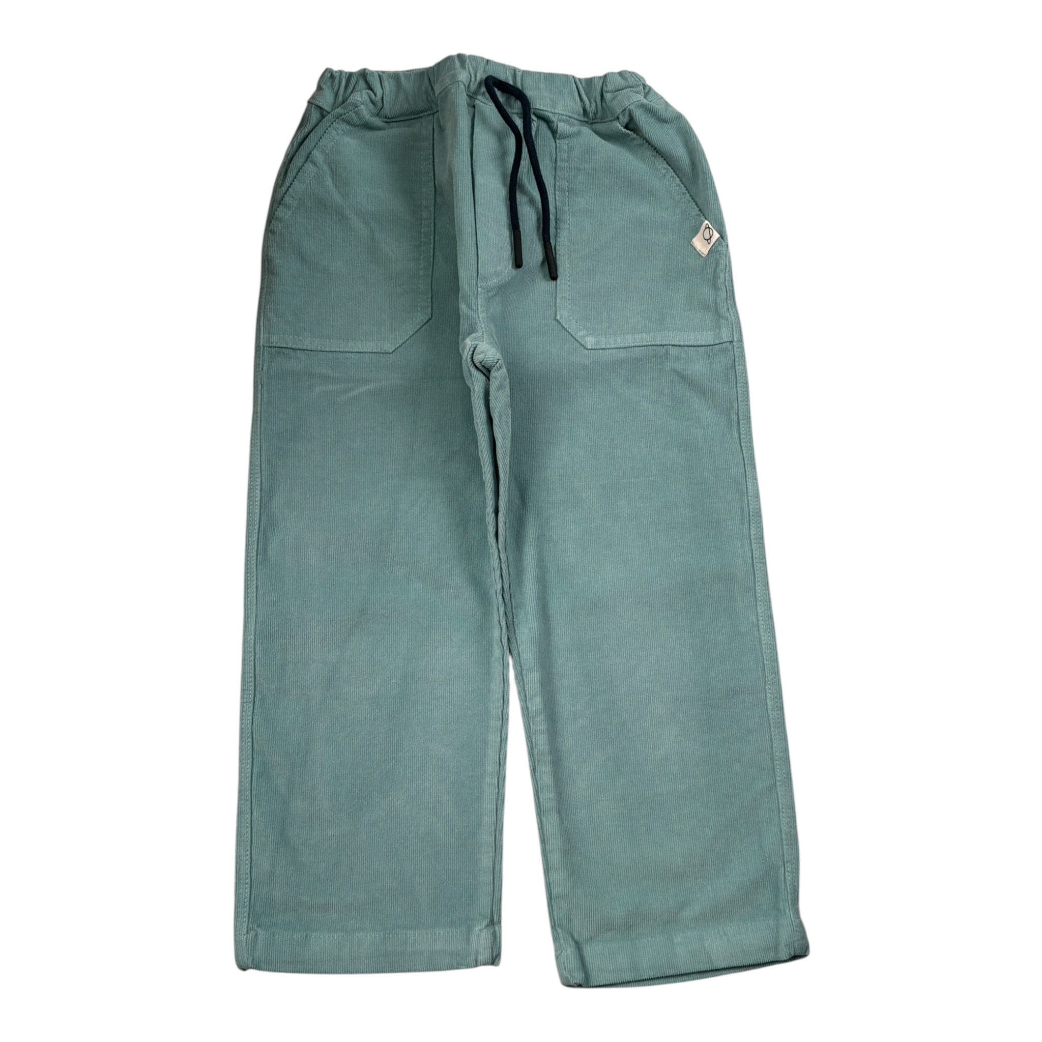 Cozmo Pantalone tinta unita con Girovita Regolabile Verde Acqua per Bambino RICK250W5J VERDE ACQUA COZMO 