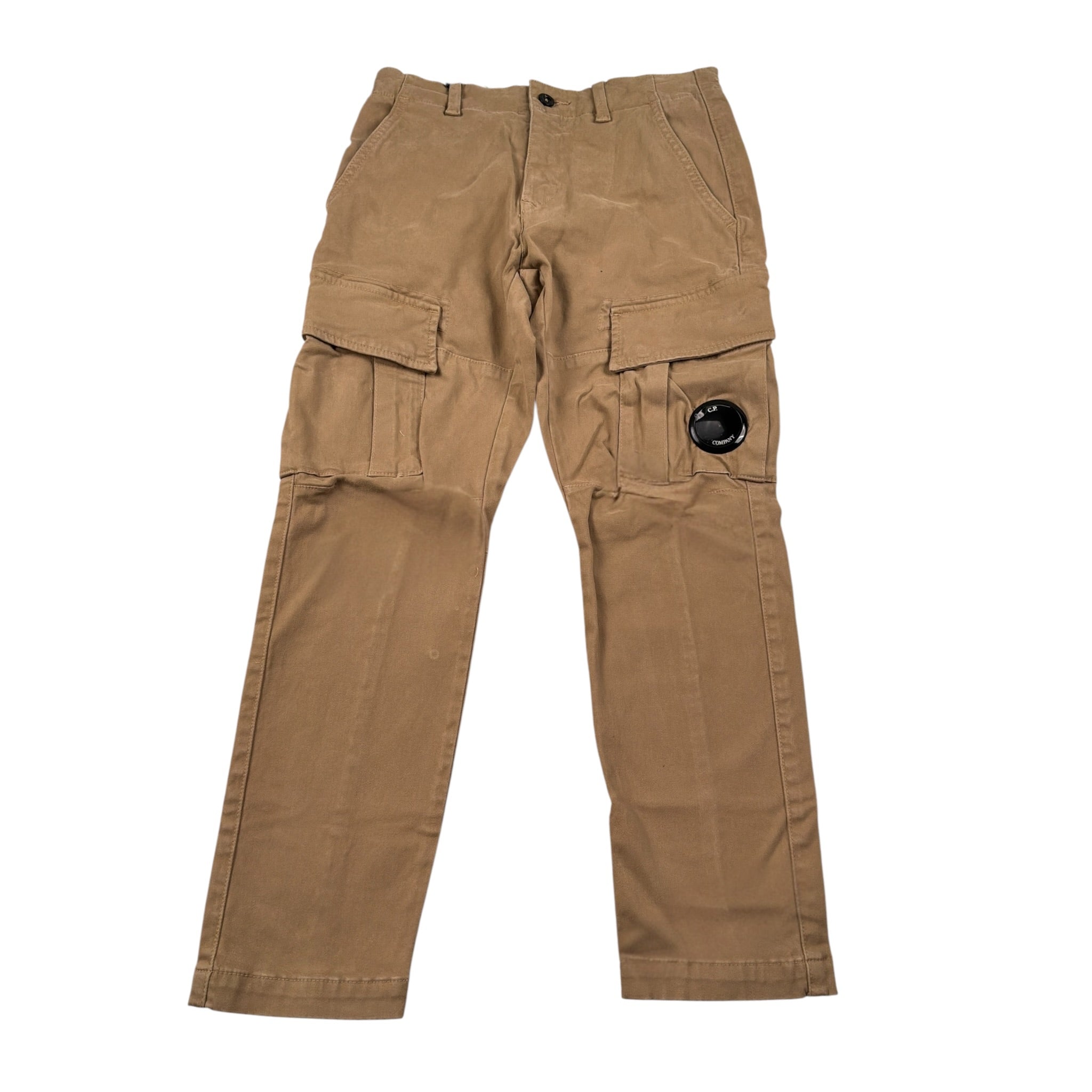 C.P. Company Pantalone tinta unita con Girovita Regolabile Beige per Bambino COP004 BEIGE C.P. COMPANY 