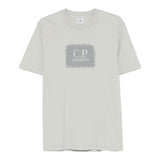 C.P. Company T-Shirt Girocollo tinta unita con Stampa Bianco per Bambino CQM002 BIANCO C.P. COMPANY 