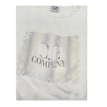 C.P. Company T-Shirt Girocollo tinta unita con Stampa Bianco per Bambino CQM002 BIANCO C.P. COMPANY 