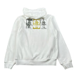 C.P. Company Felpa tinta unita con Cappuccio E Logo Bianco per Bambino CUF00Z BIANCO C.P. COMPANY 