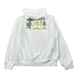 C.P. Company Felpa tinta unita con Cappuccio E Logo Bianco per Bambino CUF00Z BIANCO C.P. COMPANY 