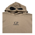 C.P. Company Felpa Chiusa con Cappuccio tinta unita con Logo Beige per Bambino CUF01B BEIGE C.P. COMPANY 