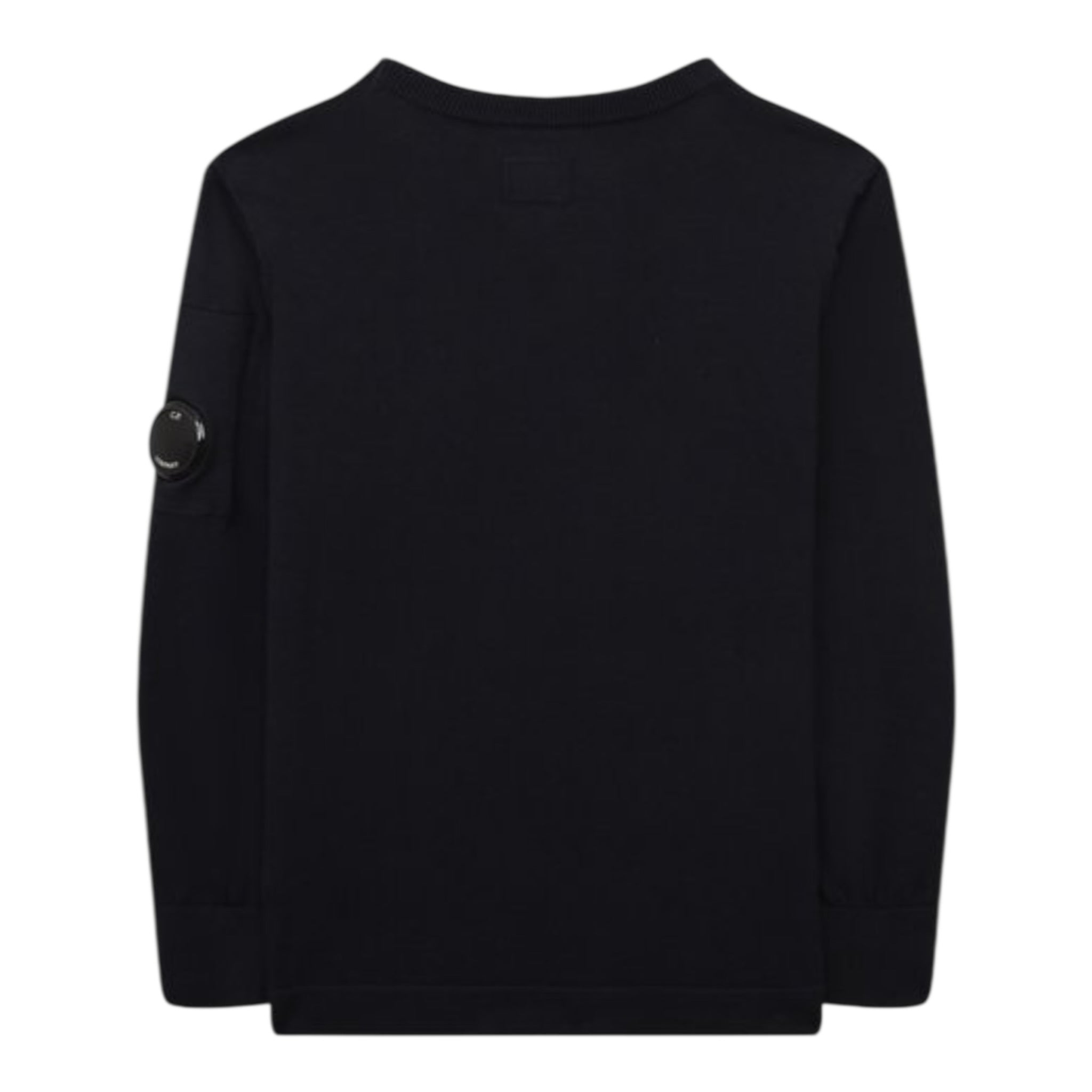 C.P. Company Maglia tinta unita Girocollo Nero per Bambino CUW00J NERO C.P. COMPANY 